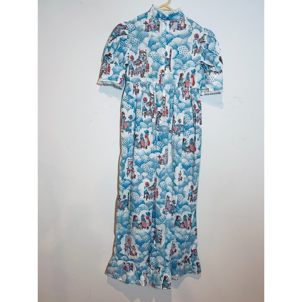 Vintage 1976 Bicentennial Prairie Dress Holly Hobby Fabric Handmade Size Medium - Picture 5 of 9